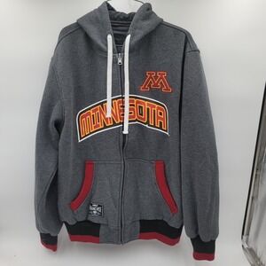 Franchise Club Minnesota Golden Gophers Reversible Full Zip Hoodie Jacket Large